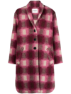 Isabel Marant Étoile Gabriel Single-breasted Coat In Pink & Purple