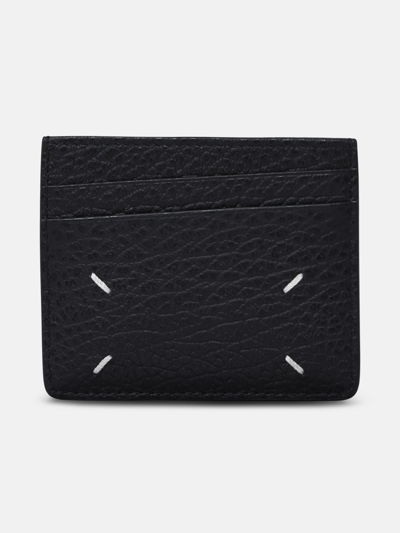 Maison Margiela Leather Card-holder In Black