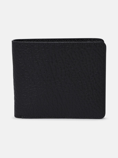 Maison Margiela Four Stitches Black Embossed Leather Wallet