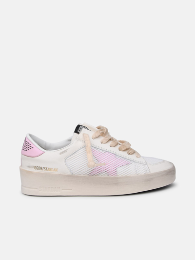 Golden Goose Stand-up Sneakers In White Leather Blend