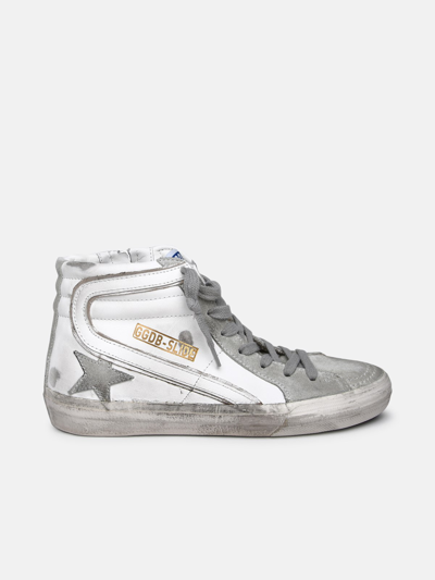Golden Goose White Leather Slide Sneakers