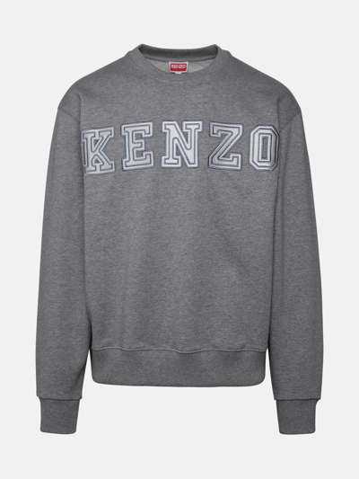 Kenzo Gray Cotton Sweatshirt In Grey