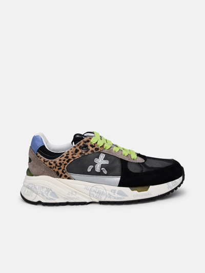 Premiata Mase Sneakers In Multicolor Suede Blend