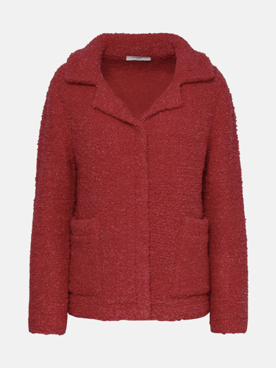 Charlott Rasp Wool Jacket In Red