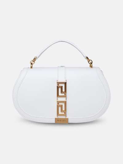 Versace Greca Goddess White Leather Bag