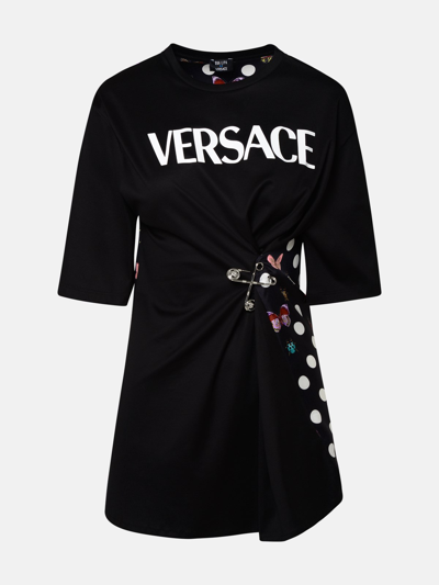 Versace Black Cotton Blend T-shirt