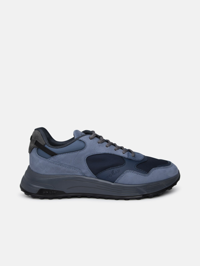 Hogan Blue Leather Sneakers