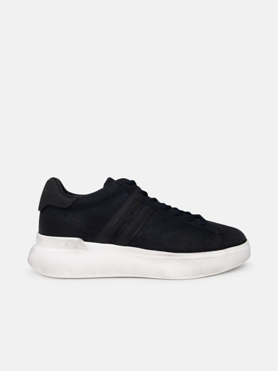 Hogan Blue Leather Sneakers
