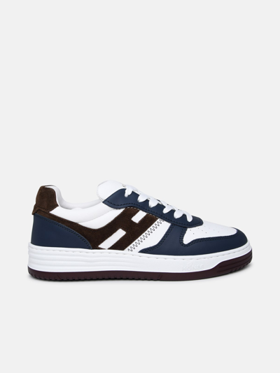 Hogan Two-color Leather Sneakaer In White
