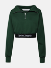 PALM ANGELS GREEN COTTON HOODIE