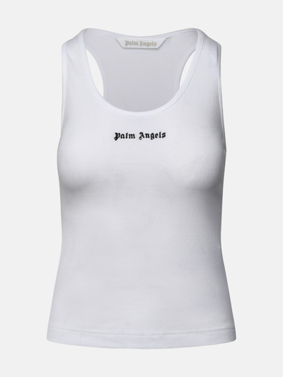 Palm Angels White Cotton Top