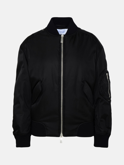 Off-white Black Nylon Bomber Jacket
