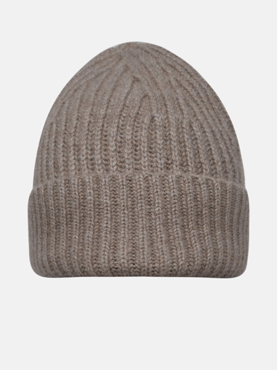 Lisa Yang Beige Cashmere Beanie