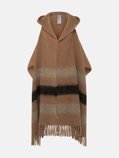 Woolrich Beige Alpaca Blend Cape Scarf
