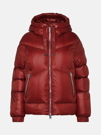 Woolrich Aliquippa Down Jacket In Red Nylon