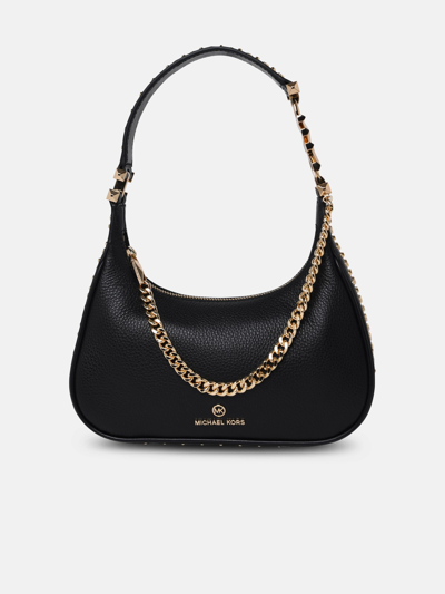 Michael Michael Kors Piper Small Shoulder Bag In Black Leather