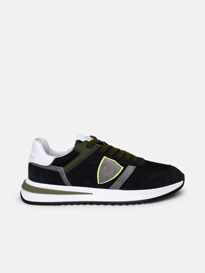 Philippe Model Tropez 2.1 Sneakers In Black Technical Fabric Blend