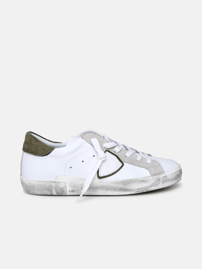 Philippe Model Prsx Sneakers In White Leather