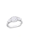 DELMAR CUSHION CUT & PEAR CUT MOISSANITE RING