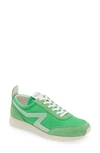 Rag & Bone Retro Runner Sneaker In Neon Green Leather