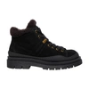 See By Chloé Maeliss Suede Shearling Lace-up Booties In Black
