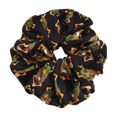 La Doublej Giga Scrunchie In Black