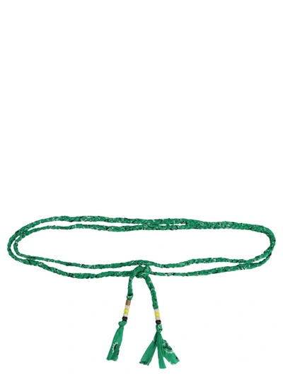 Alanui Bandana Braided Belt In Green