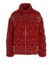 Alanui Woman Down Jacket Red Size S Virgin Wool