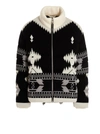 Alanui Black Icon Graphic Print Padded Coat