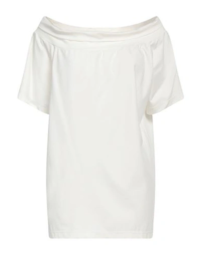 Alessio Bardelle Woman Top Ivory Size M Viscose, Nylon, Elastane In White