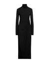 Ottod'ame Woman Midi Dress Black Size 6 Viscose, Elastane