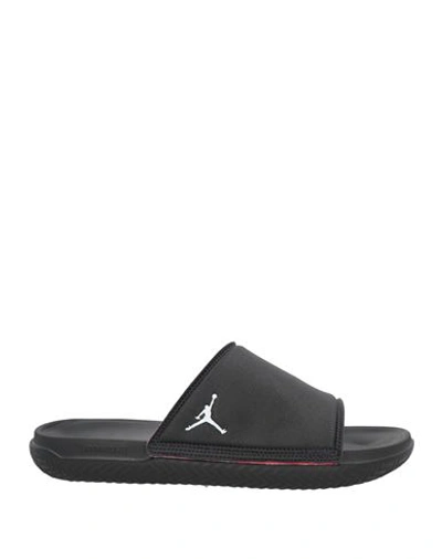 Jordan Man Sandals Black Size 7 Rubber