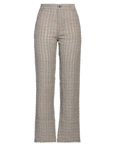 Mcq By Alexander Mcqueen Mcq Alexander Mcqueen Woman Pants Beige Size M Linen, Cotton In Beige