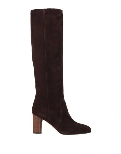 Michel Vivien Woman Knee Boots Dark Brown Size 11 Soft Leather