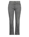 Sandro Woman Jeans Grey Size 4 Cotton, Elastane In Grey