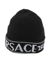 Versace Woman Hat Black Size Onesize Wool