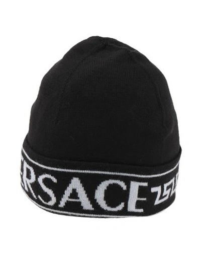 Versace Woman Hat Black Size Onesize Wool