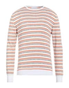 Umberto Vallati Man Sweater Coral Size 40 Cotton In Red
