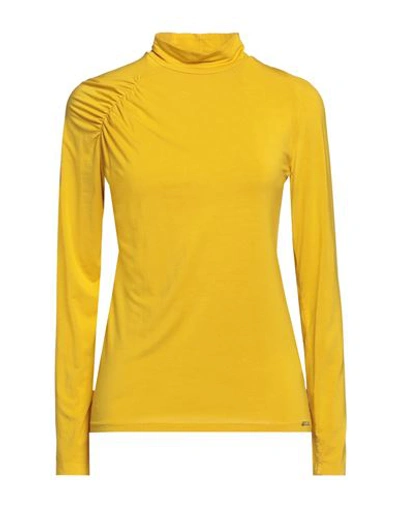 Marani Woman T-shirt Mustard Size 4 Viscose, Elastane In Yellow