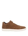 Tod's Man Sneakers Brown Size 7.5 Leather
