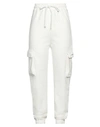 Hinnominate Woman Pants Off White Size S Cotton