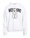 Moschino Man Sweatshirt White Size 42 Organic Cotton