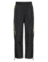 Versace Graphic-stripe Taffeta Track Pants In Black