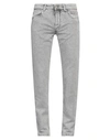 Siviglia Man Denim Pants Grey Size 35 Cotton In Grey