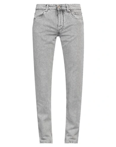 Siviglia Man Denim Pants Grey Size 35 Cotton