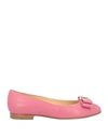 A.testoni Testoni Woman Ballet Flats Antique Rose Size 7 Soft Leather In Pink