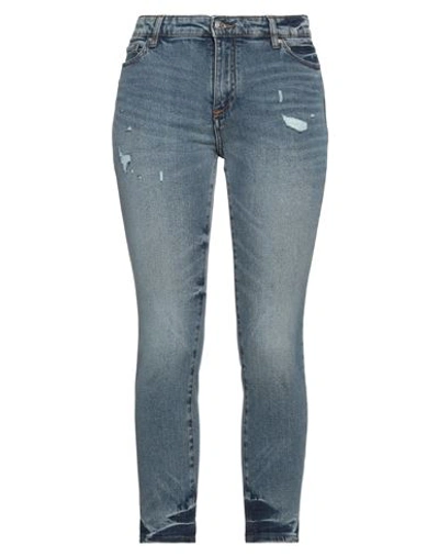 Armani Exchange Woman Jeans Blue Size 31 Cotton, Elastane