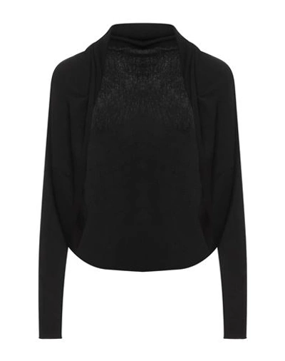 Vicolo Woman Shrug Black Size Onesize Viscose, Polyester In Black