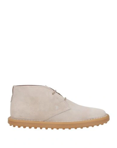 Tod's Desert Boots In Suede In Grey