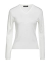 Aragona Woman Sweater White Size 8 Merino Wool